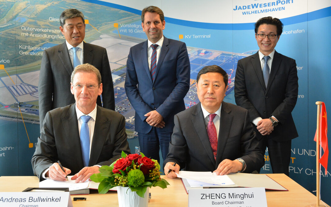 JadeWeserPort und Hafen Qingdao wollen Kooperation ausbauen