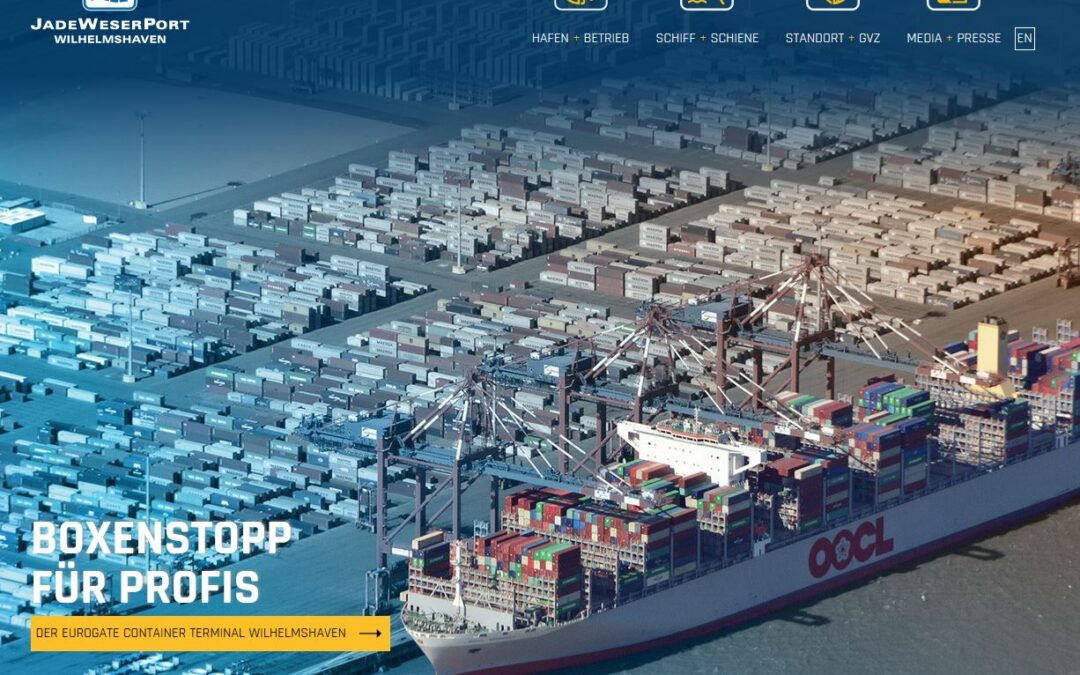 Erfolgreicher Relaunch der JadeWeserPort-Website