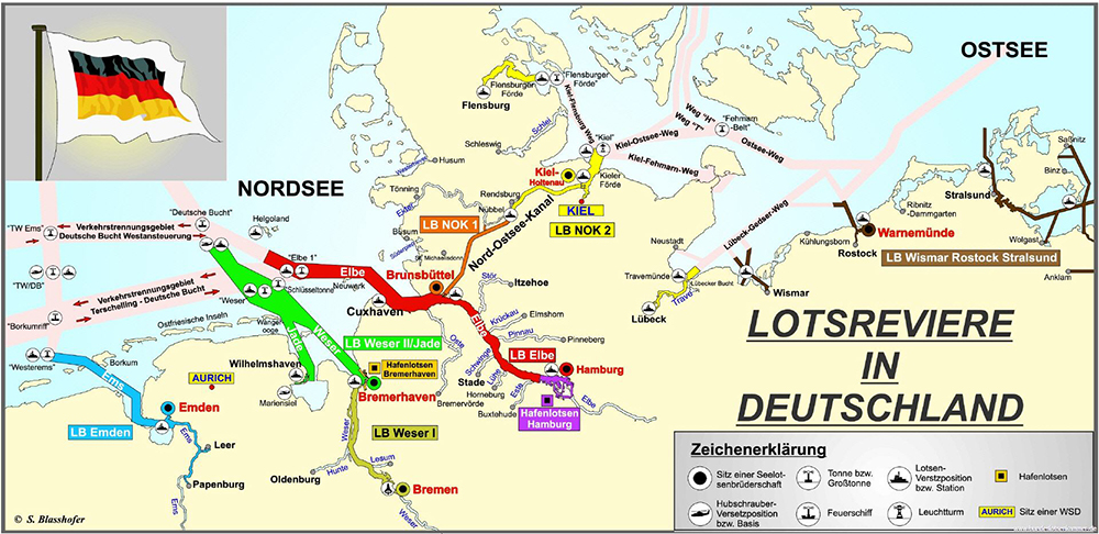 Lotsreviere in Deutschland