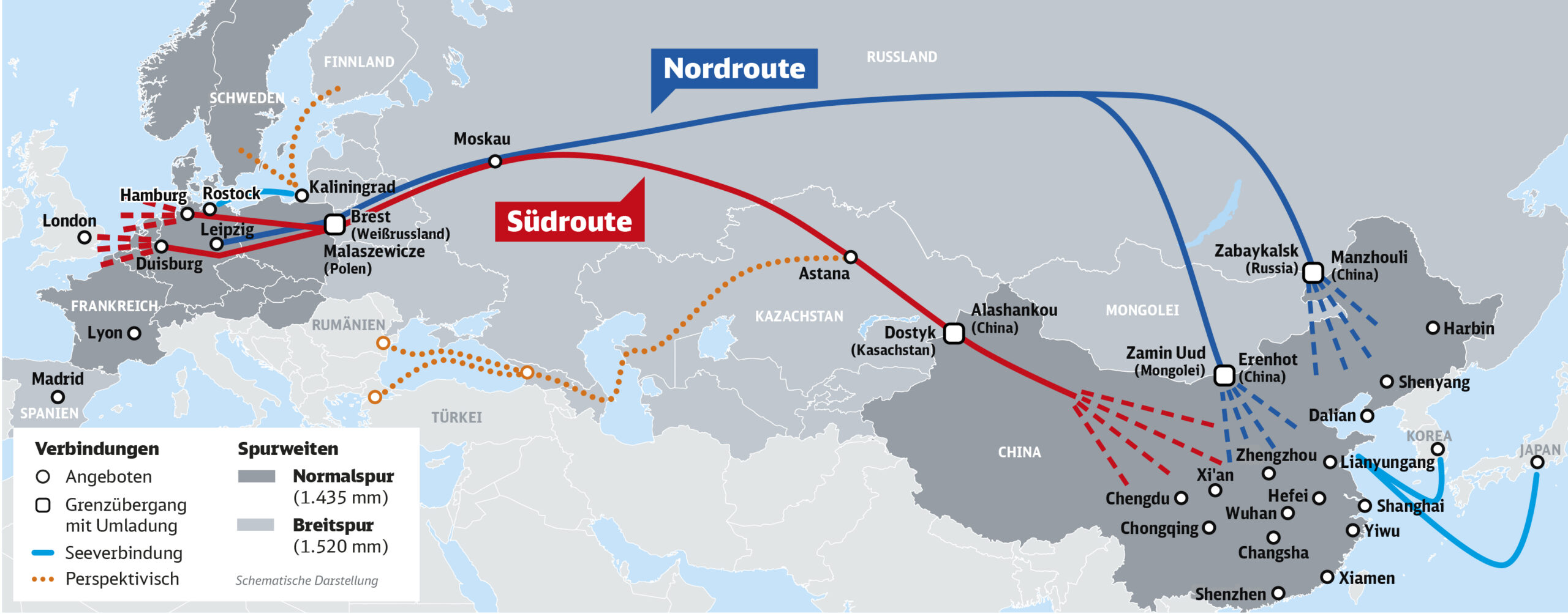Wie Lange Dauert Ein Flug Von China Nach Deutschland Zehn Jahre Schienengüterverkehr zwischen Deutschland und China