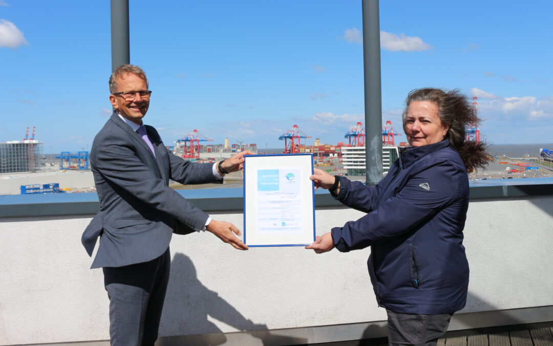 EcoPorts: JadeWeserPort erhält dritte PERS-Zertifizierung