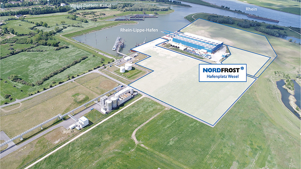 Nordfrost baut Lebensmitteldrehscheibe in Wesel