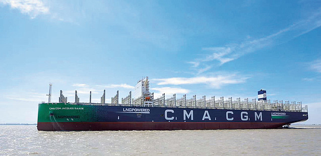 CMA CGM stellt LNG-Flaggschiff in Dienst