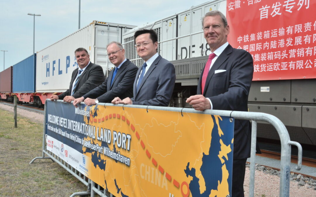 JadeWeserPort empfängt ersten Direktzug aus China