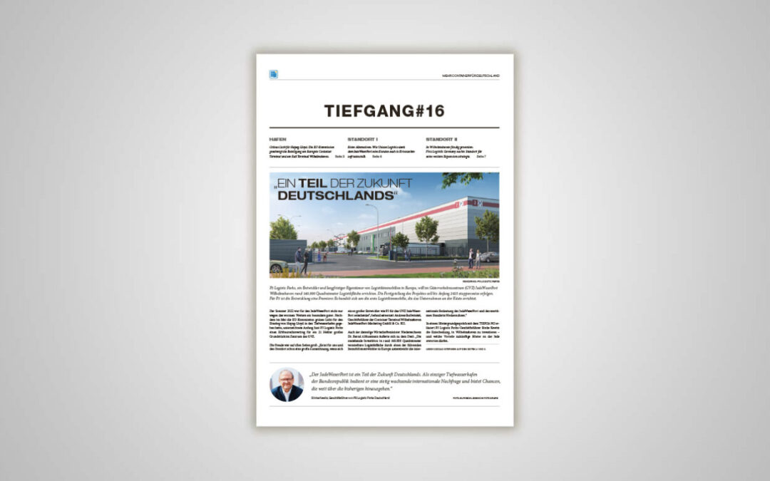 TIEFGANG#16: Aktuelles vom JadeWeserPort