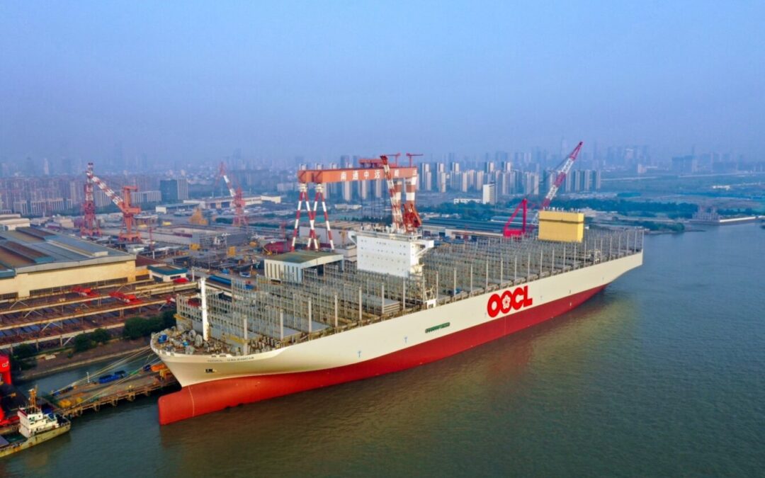 Bald auch am JadeWeserPort: „OOCL Valencia“ ist erster Megamax 2024