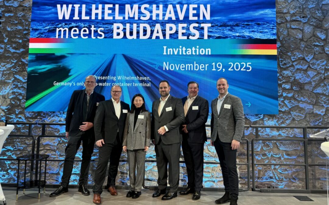Der JadeWeserPort präsentiert sich in Budapest